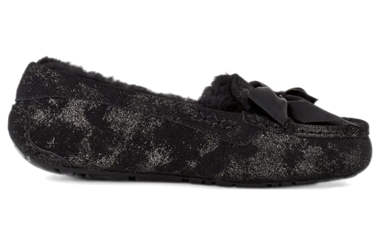 (WMNS) UGG Ansley Bow Glimmer 'Black' 1125830-BLK