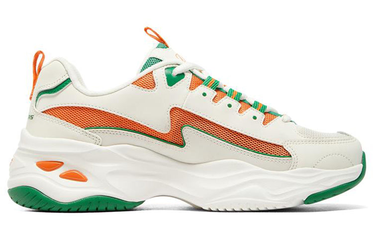 (WMNS) Skechers D'lites 4.0 'White Green' 896130-NTMT