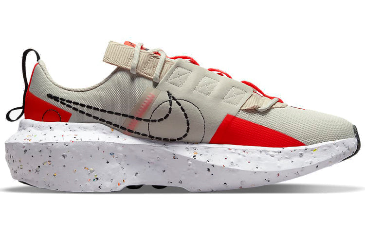 (WMNS) Nike Crater Impact 'Light Bone Bright Crimson' CW2386-003
