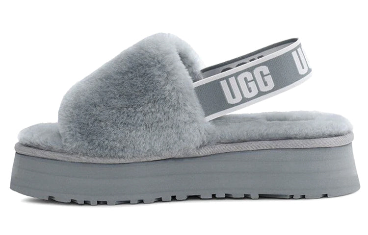 (WMNS) UGG Disco Slide Cozy Thick Sole Casual Slipper Gray 1112258-AFG