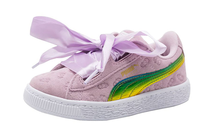(PS) PUMA Basket Leisure Shoes Pink/Green 366642-01