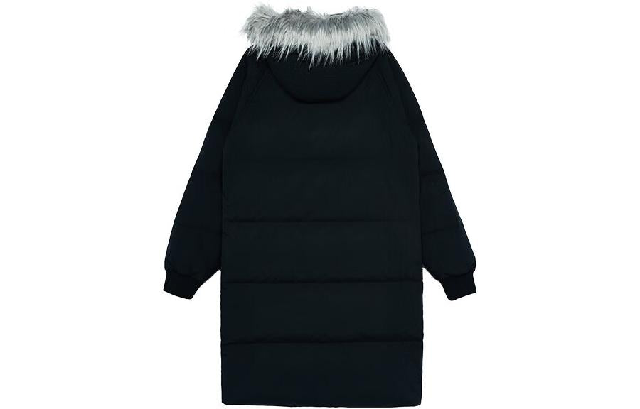 New Balance Casual Trend Long Down Jacket 'Black White' AMJ24374-BK