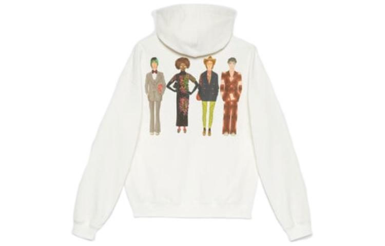 Gucci Exquisite Logo Hooded Sweatshirt 'White' 700120-XJEXD-9095