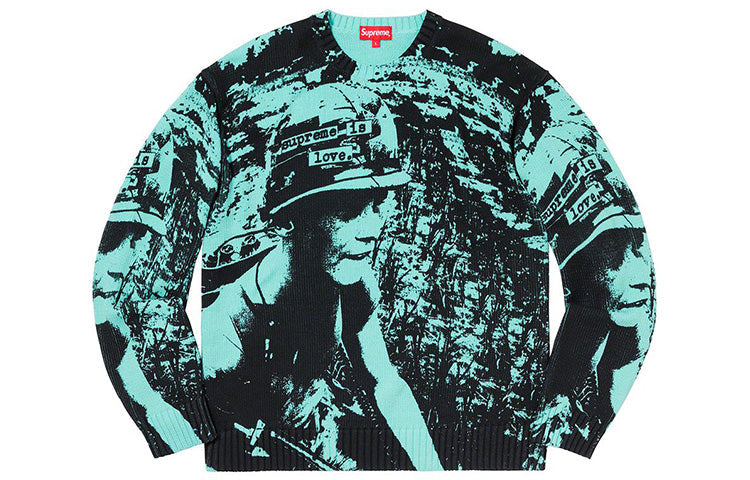 Supreme Supreme is Love Sweater 'Bright Teal' SUP-FW19-891
