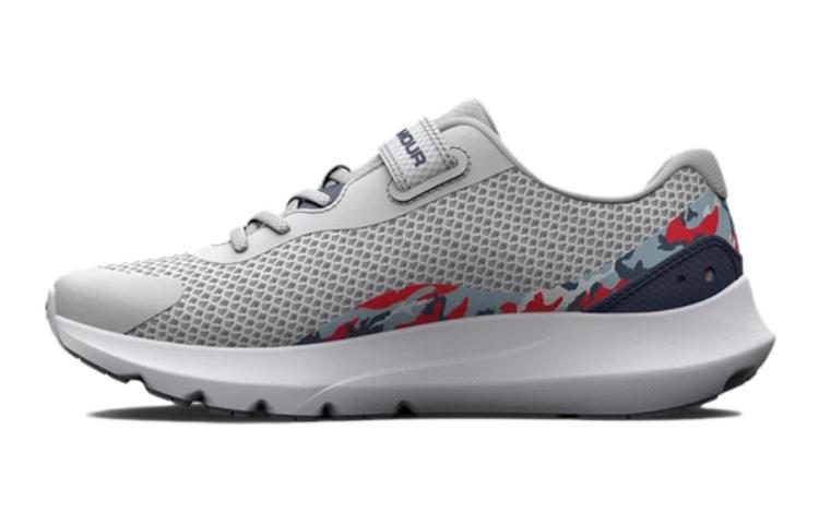 (PS) Under Armour Surge 3 'Halo Grey Red Camo' 3026690-101