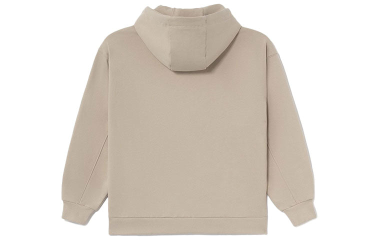 (WMNS) Li-Ning BadFive Sports Basketball Series Printing Loose Hoodie 'Beige' AWDS152-4