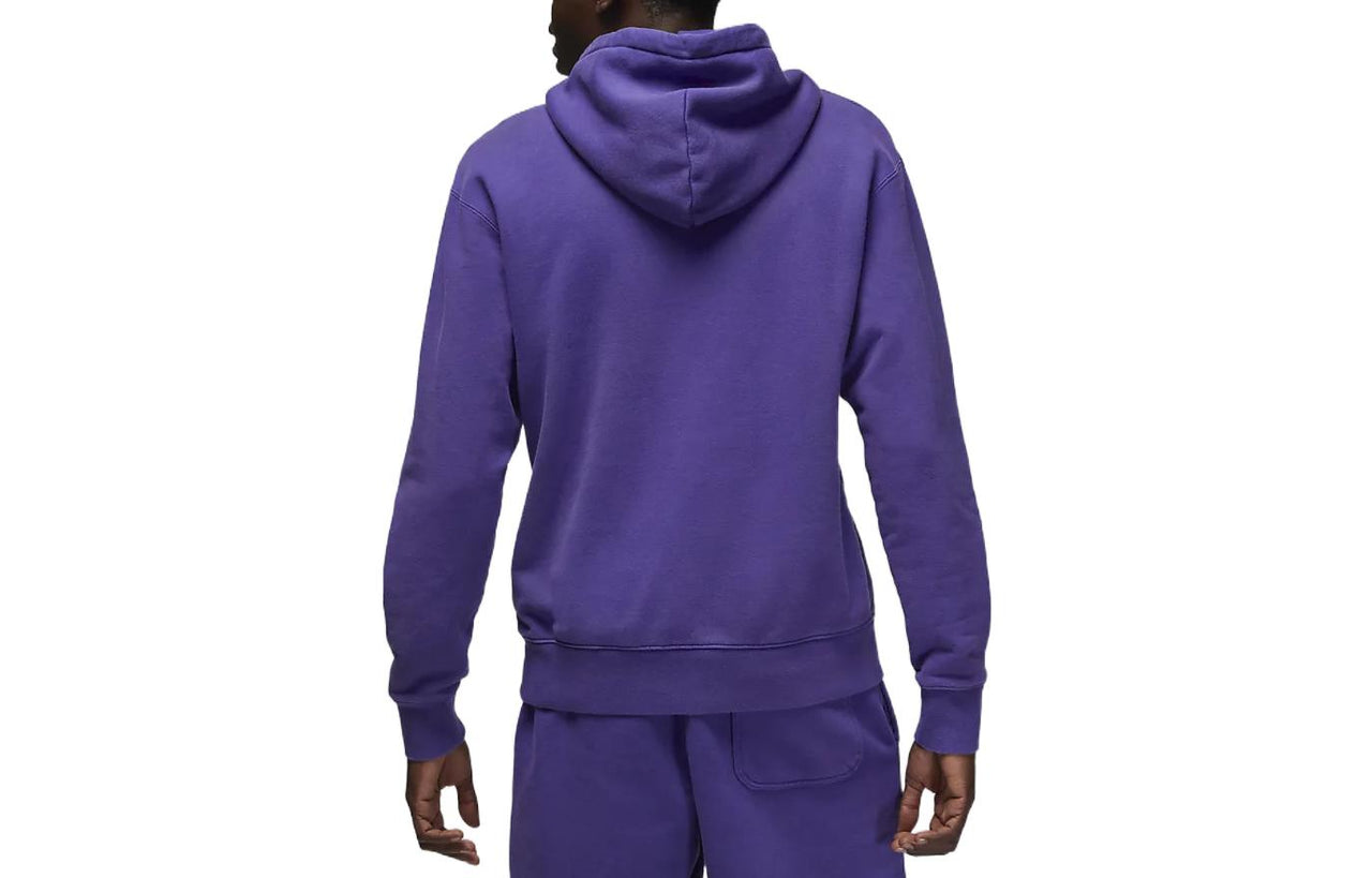 Air Jordan Solid Color Alphabet Embroidered Hoodie Men's Purple DV6463-514