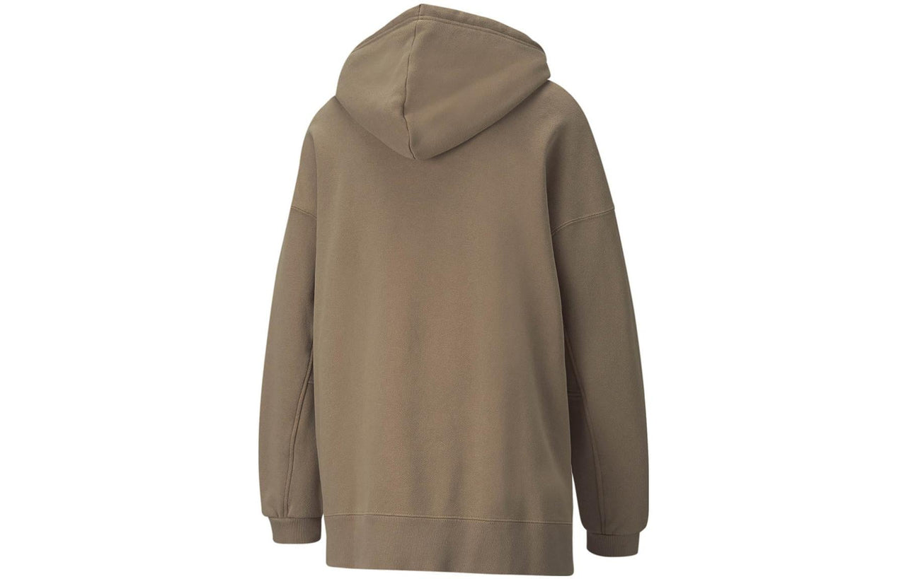 (WMNS) PUMA Infuse Pullover Hoodie 'Brown' 533421-63