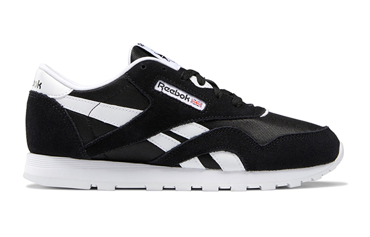 Kids Reebok classic nylon Running shoes 'Black White' J21506