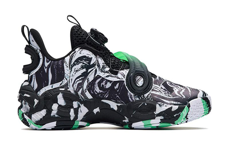 (GS) ANTA 2 Trendy Basketball Shoes 'Black White Green' 312231115-5