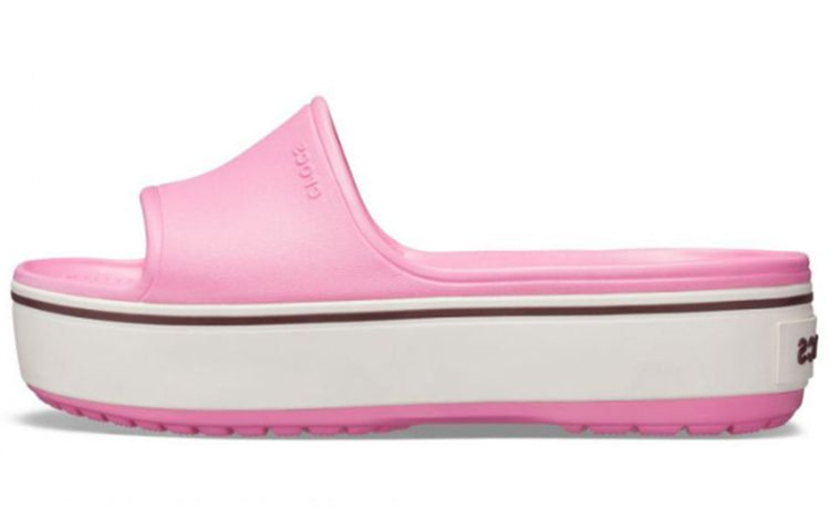 Crocs Crocband Platform Slide Thick Sole Pink Slippers 205631-6QF