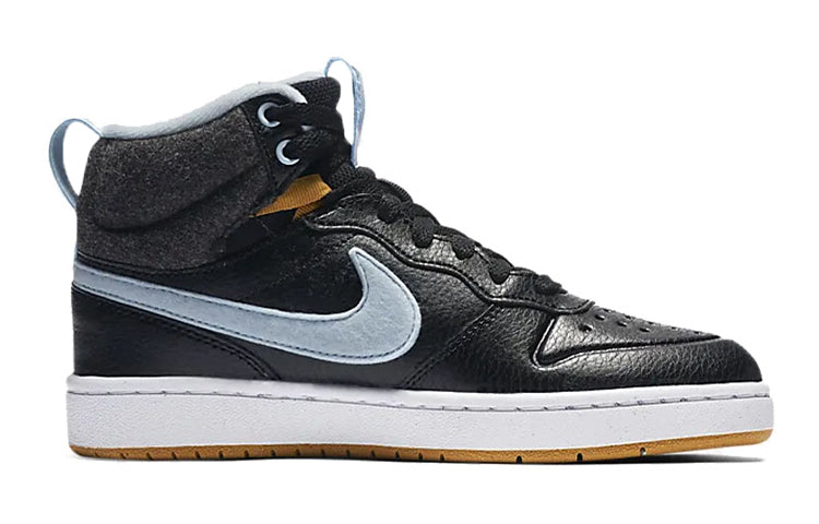 (GS) Nike Court Borough Md 2 Boot Flt Black/Blue CD6145-001
