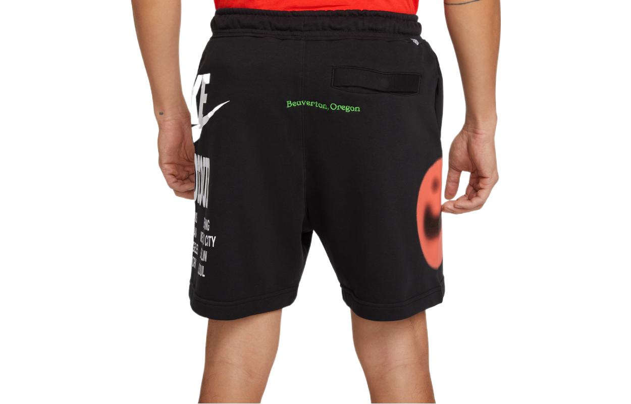 Men's Nike Logo Printing Breathable Sports Shorts Black DN4420-010