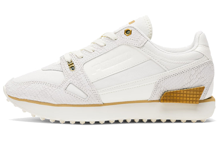 (WMNS) PUMA Mile Rider 'Metallic - White Snakeskin' 375556-01