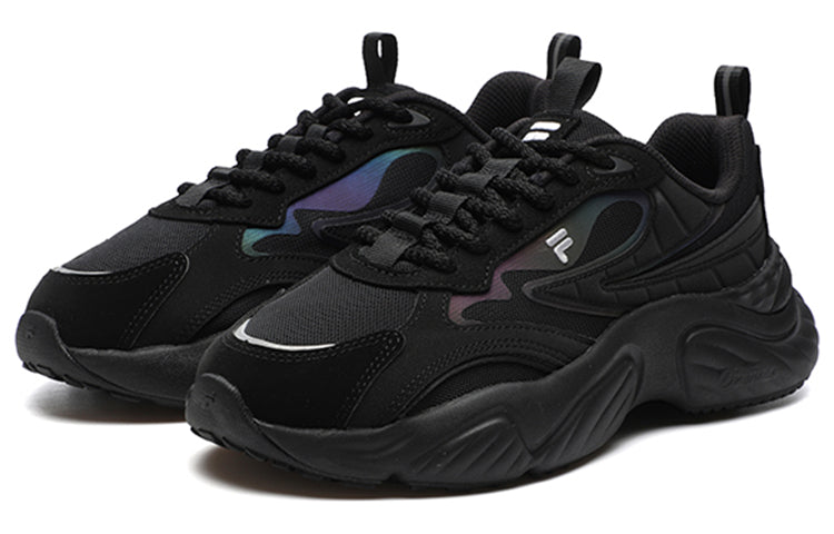 (WMNS) FILA FUSION Conch Sneakers 'Black' T12W217303FBS
