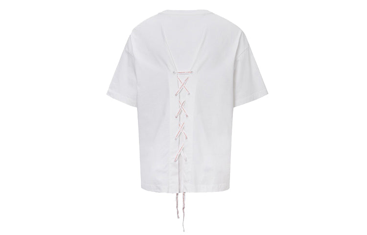 (WMNS) Converse All Star Loose Lacing Short Sleeve White 10020850-102