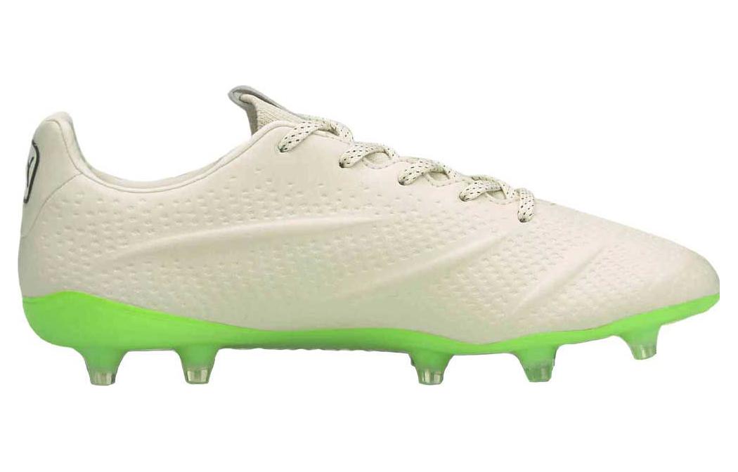 PUMA King Platinum 21 Vegan FG AG 'Ivory Glow Green Glare' 106675-01