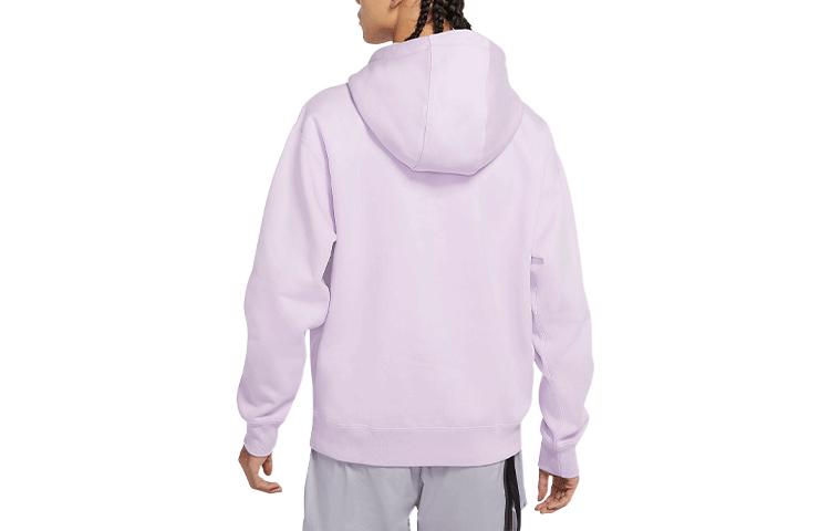 Men's Nike Logo Embroidered Solid Color Fleece Lined Casual Purple DA0316-530