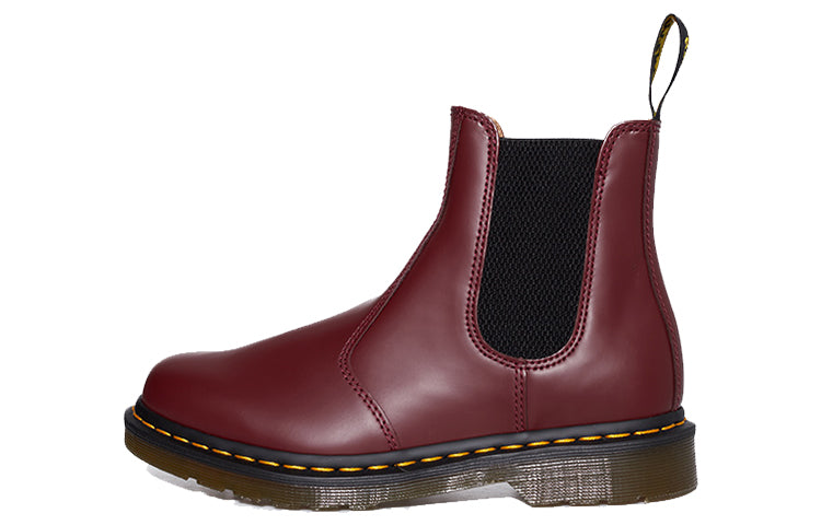 Dr.Martens 2976 Yellow Stitch Chelsea Boots 'Cherry Red' 22227600