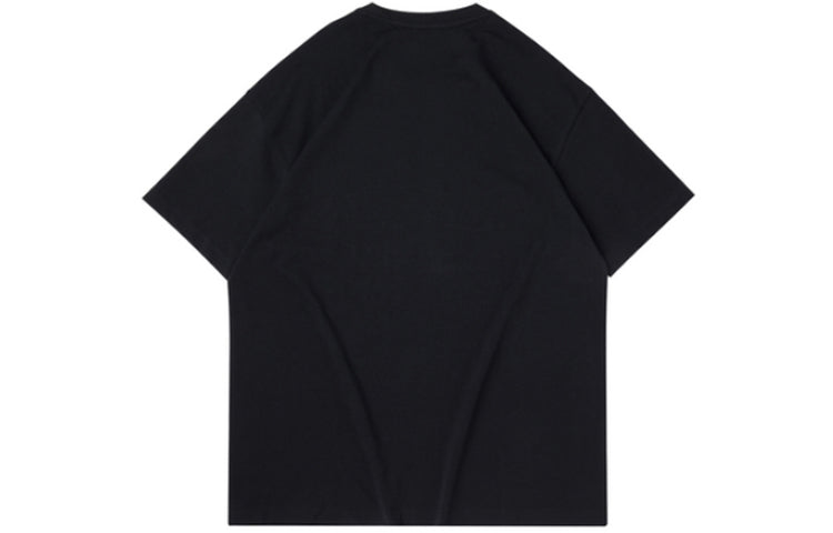 Li-Ning BADFIVE Loose Short Sleeve Tee 'Black Blue' AHSQ091-3