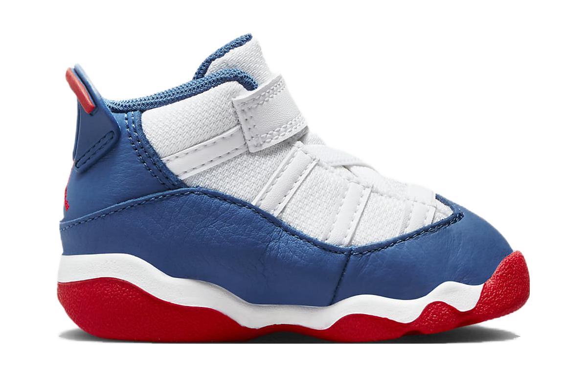 (TD) Air Jordan 6 Rings 'White True Blue' 323420-140