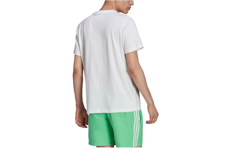 adidas Original Adicolor Classics Trefoil Tee 'White Semi Screaming Green' H06640