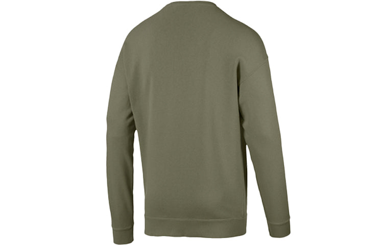 PUMA Alphabet Round Neck Pullover Green 596848-46
