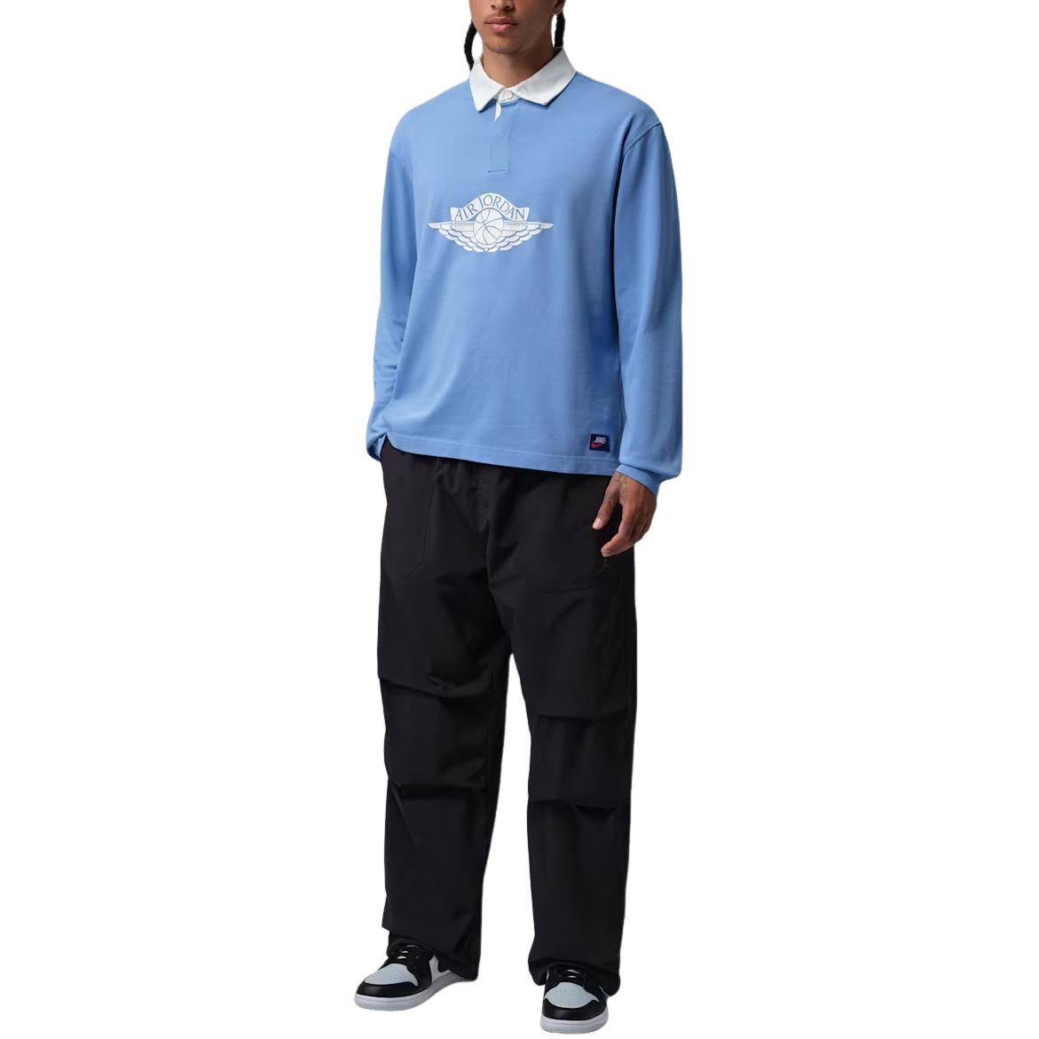 Jordan Flight Essentials Rugby T-Shirt 'Blue Beyond Sail' IM9148-489
