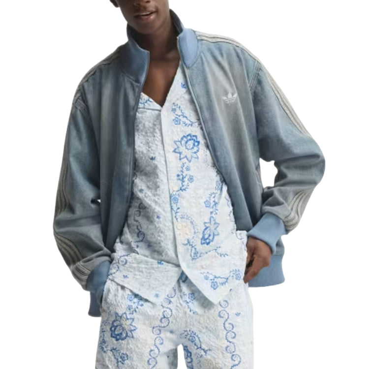 adidas Firebird Adicolor Denim Track Top Asia Sizing 'Worn Blue Denim' KS4970
