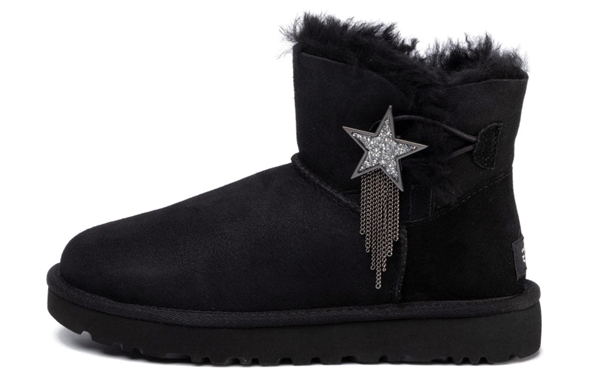 (WMNS) UGG Mini Bailey Star Snow Boots Black 1108930-BLK