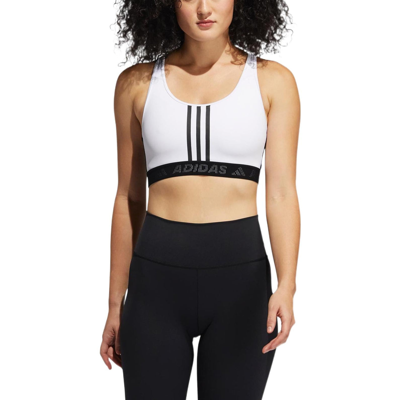 (WMNS) adidas Don't Rest 3-Stripes Bra 'White Black' GL0585