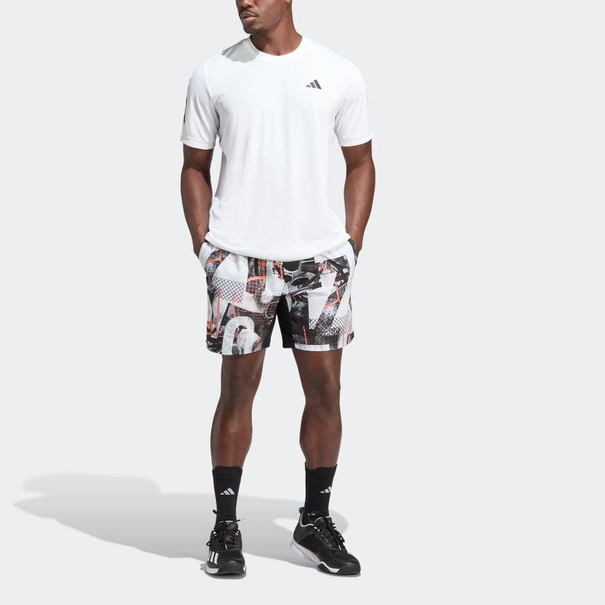 adidas Club 3-Stripes Tennis Tee 'White' HS3261