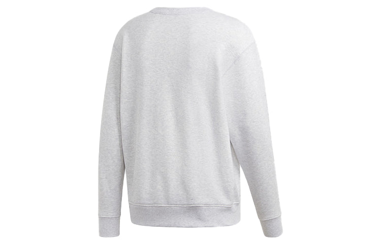 adidas originals Logo Round Neck Pullover Gray ED7229