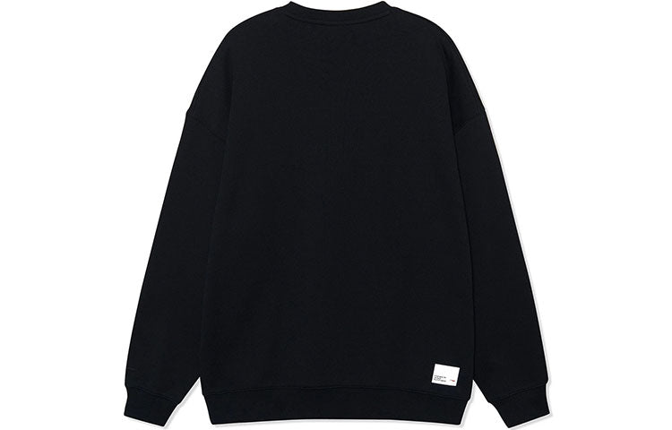 Li-Ning Outdoor Series Alphabet Printing Round Neck Pullover 'Black' AWDRF29-3