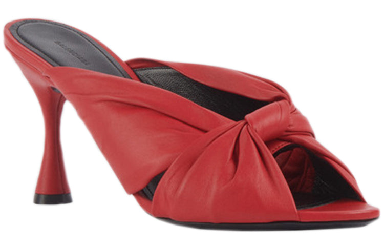 (WMNS) Balenciaga Drapy Sheep Leather Mules Red 617574WA2M06511