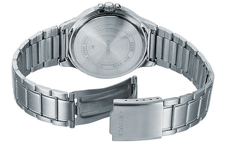 Men's CASIO DRESS Series waterproof Stainless Steel Mens Silver Analog MTP-V300D-7A