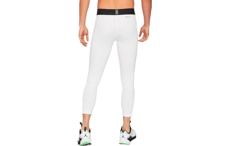 بنطال ضيق رجالي Air Jordan Dri-FIT بطول 3/4 - أبيض - CZ4796-100