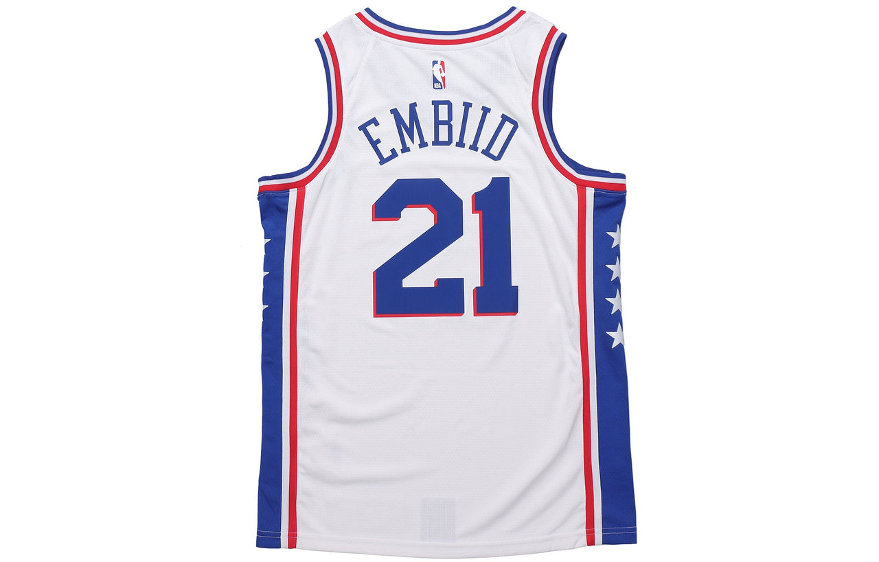 Nike NBA Jersey Basketball SW Fan Edition Philadelphia 76ers 21 Home White CJ7677-103