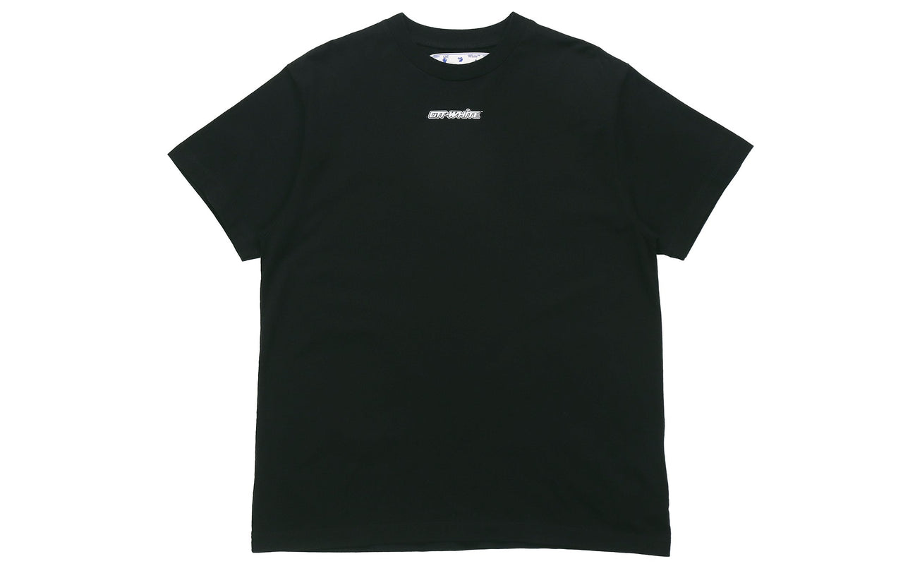 Off-White Marker Short-Sleeve Over Tee 'Black/Red' OMAA038E20JER0021025