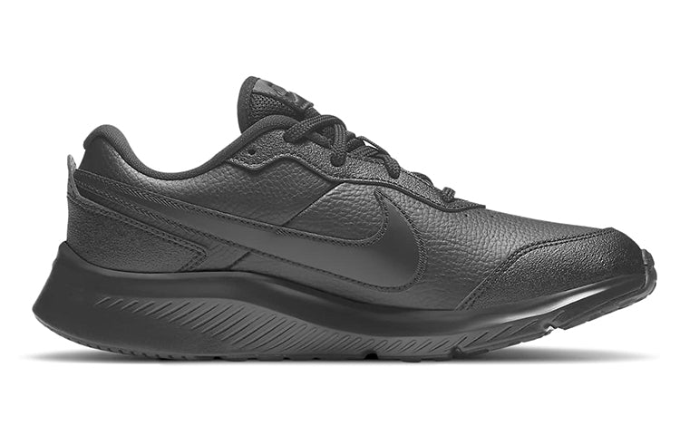 (GS) Nike Varsity Leather 'Triple Black' CN9146-001