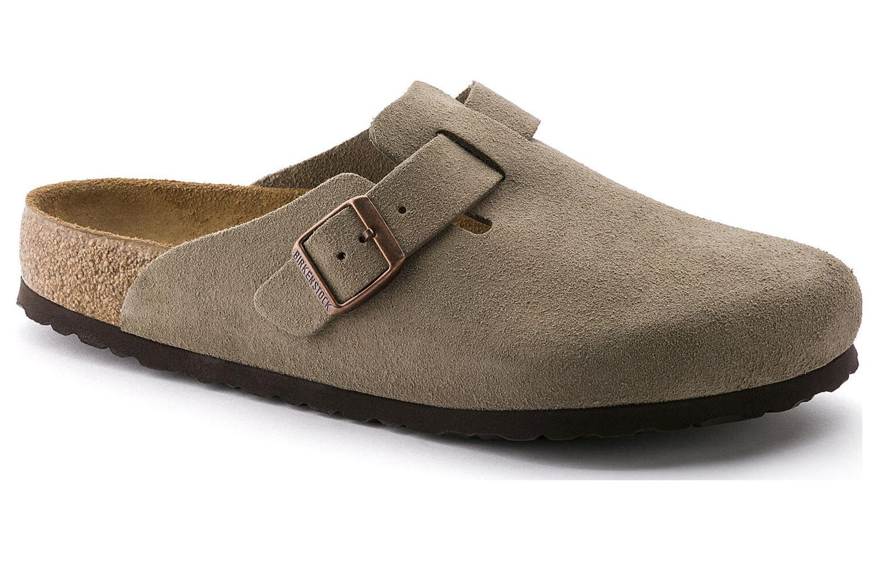 Birkenstock Boston Soft Footbed Mules 'Taupe ' 560771
