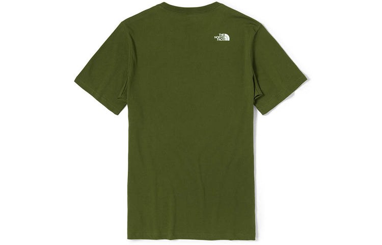THE NORTH FACE Outdoor Casual Couple Style Short Sleeve Green 5B3E-37X