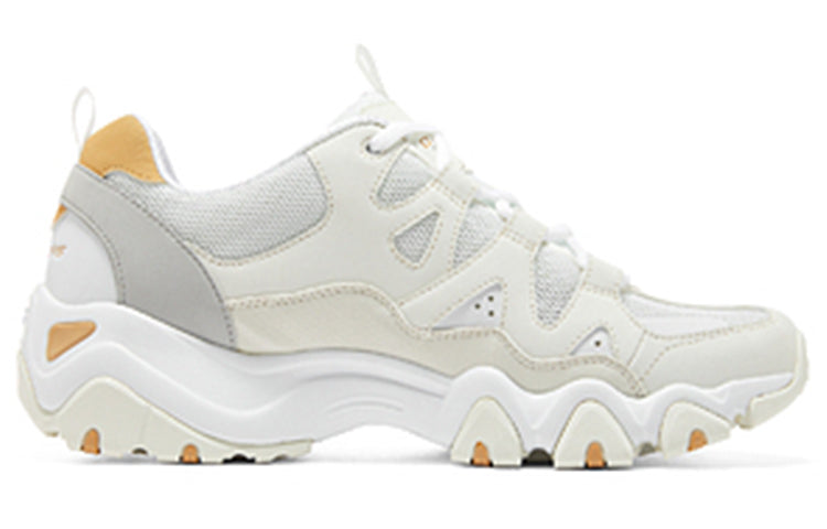Skechers D'lites 2.0 'White Grey Yellow' 894128-OFWT