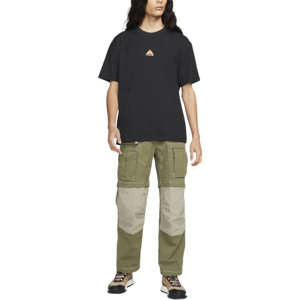 Nike ACG Front Logo T-Shirt 'Black Orange' DQ1816-010