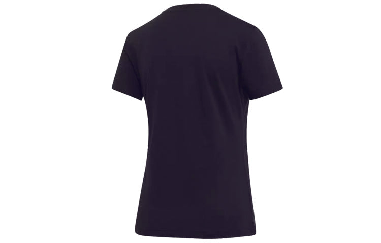 (WMNS) adidas Training Round Neck Pullover Short Sleeve 'Black' EI4586