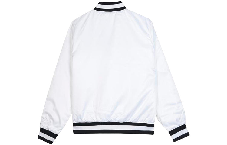 Nike SB x NBA Bomber Crossover Skateboard Casual Sports baseball uniform Jacket White AH3393-100