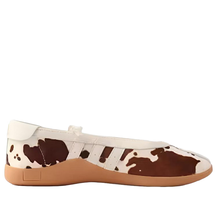 (WMNS) adidas Tarkwondo Mei Cow Print Ballerina Shoes 'Aurora Coffee Cloud White Gum' KJ0229