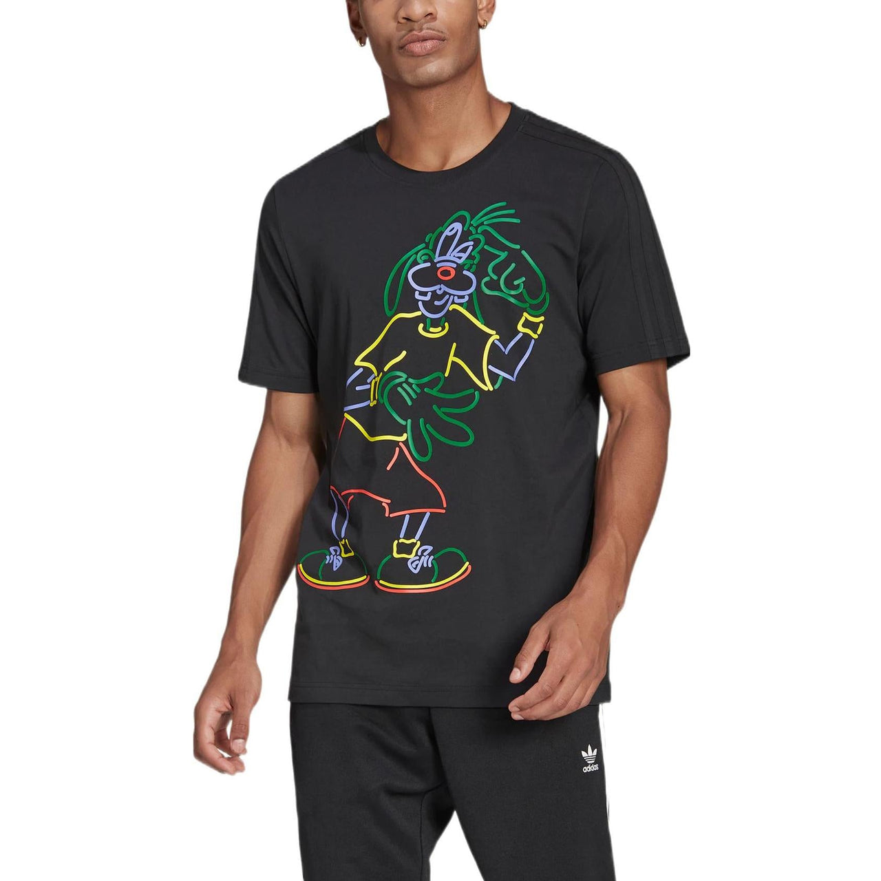 adidas originals x Disney Crossover Cartoon Printing Casual Breathable Sports Short Sleeve Black HC0645