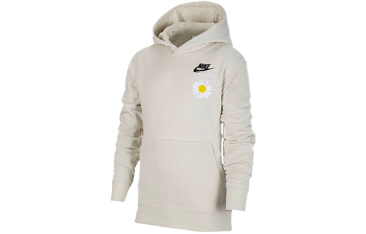 (GS) Nike B Nike Sportswear HBR STMNT HOODED PO LIGHT BONE DM8092-072