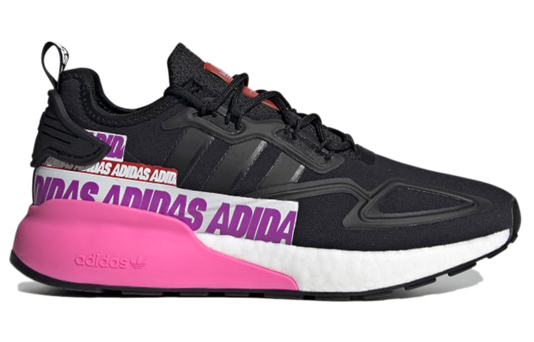 (WMNS) adidas ZX 2K Boost 'Wordmark Heel Stripe - Black Pink' FX7050